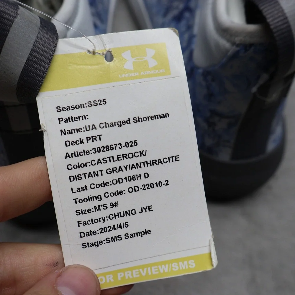 Under Armour Men 9D Rain Boots Blue Charged Shoreman Deck Performance Waterproof